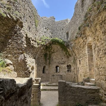 photo of inside court of Peyrepertuse Castle