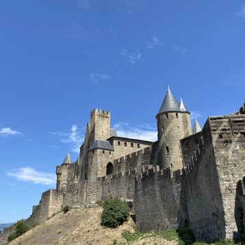 View of Carcassonne back entrance wall